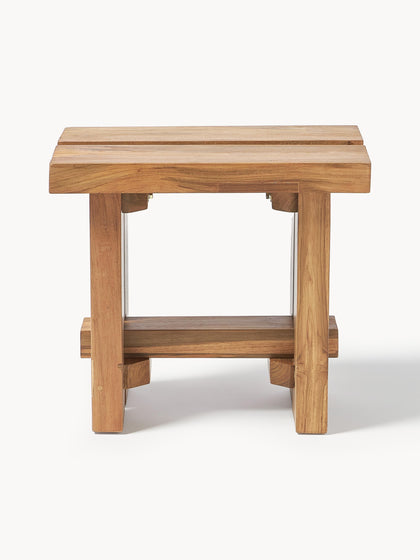 Westwing Taburete De Madera De Teca Hugo