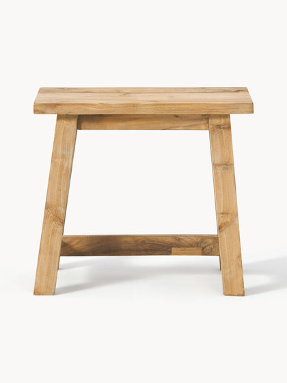 Westwing Taburete De Madera De Teca Lawas