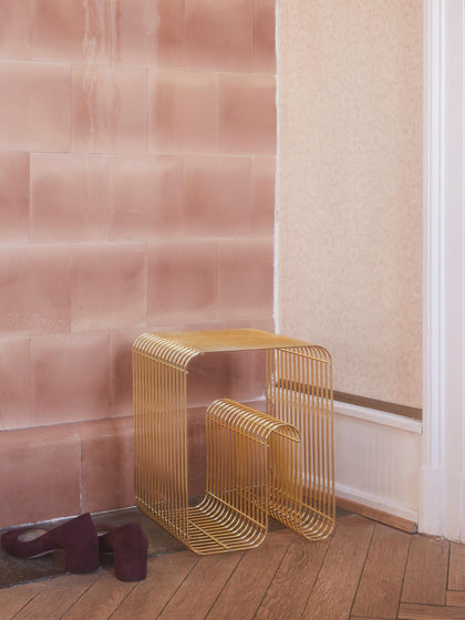 Westwing Taburete De Metal Curva