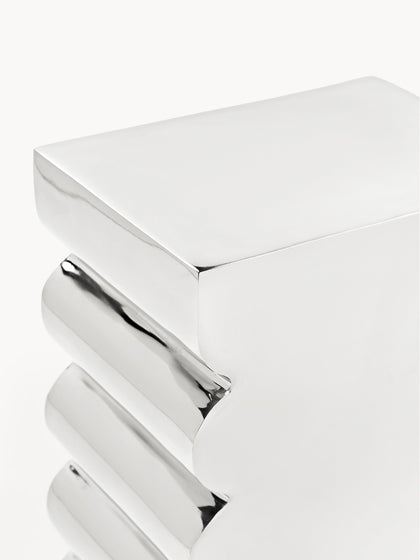 Westwing Taburete De Metal Curves