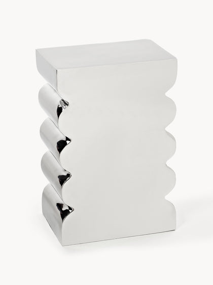 Westwing Taburete de metal Curves