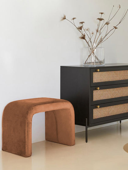 Westwing Taburete De Terciopelo Penelope