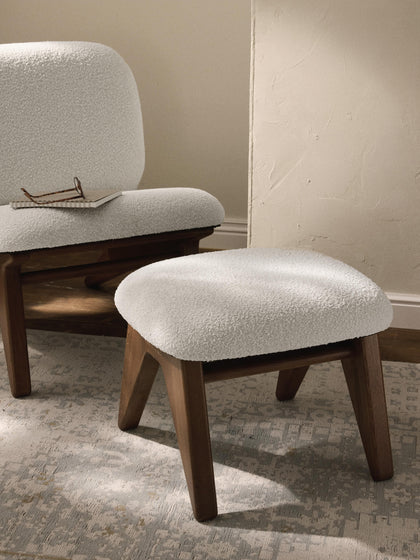 Westwing Taburete En Tejido Bouclé Shenay