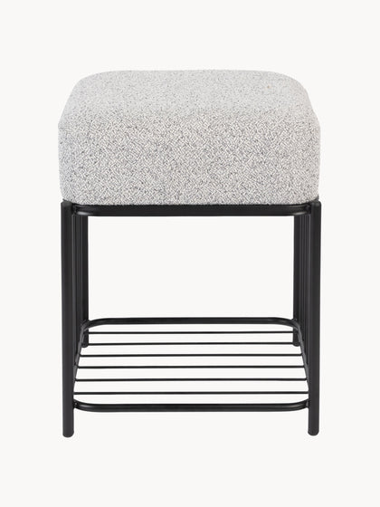 Westwing Taburete Tapizado En Tejido Bouclé Milou