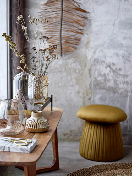 Westwing Taburete Tapizado En Terciopelo Roberta