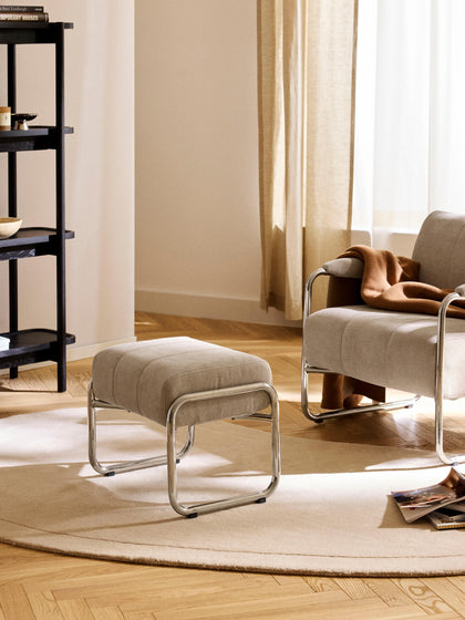 Westwing Taburete Tapizado Marcel