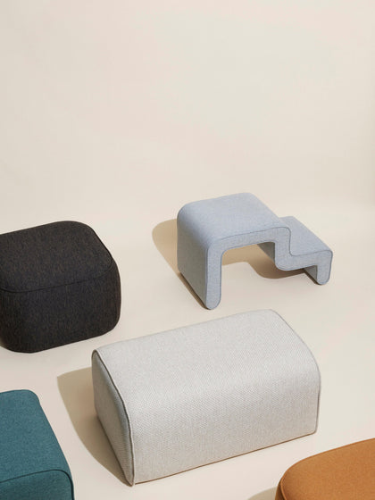 Westwing Taburete Tapizado Wave