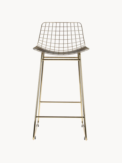 Westwing Taburetes Alto De Metal Wire 2 uds