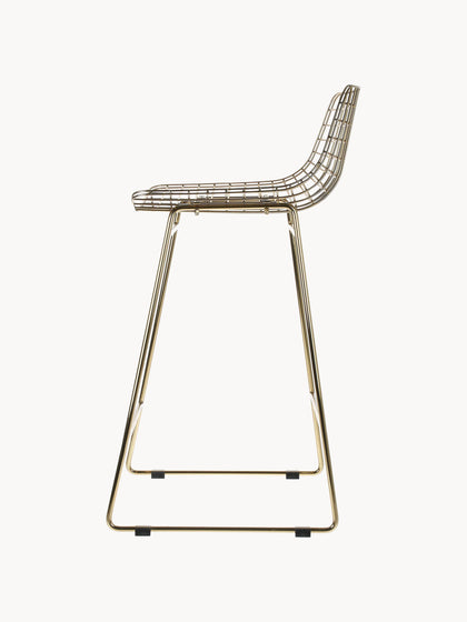 Westwing Taburetes Alto De Metal Wire 2 uds