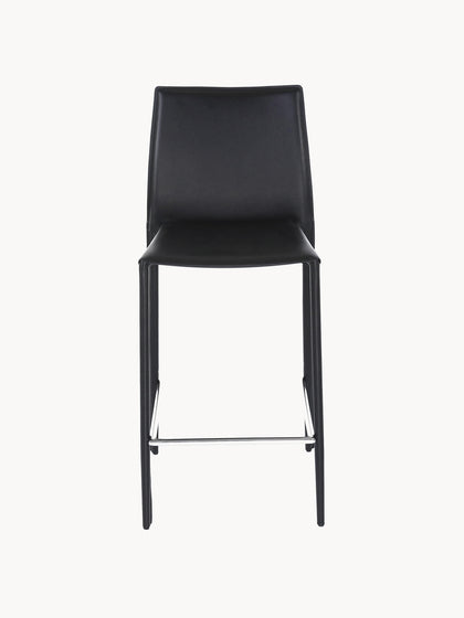 Westwing Taburetes Altos De Cuero Boréalys 2 uds