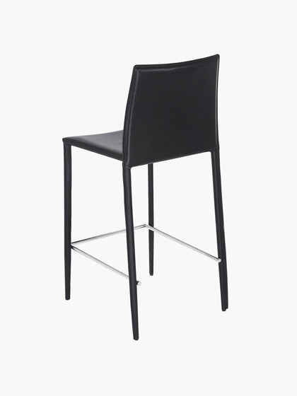 Westwing Taburetes Altos De Cuero Boréalys 2 uds