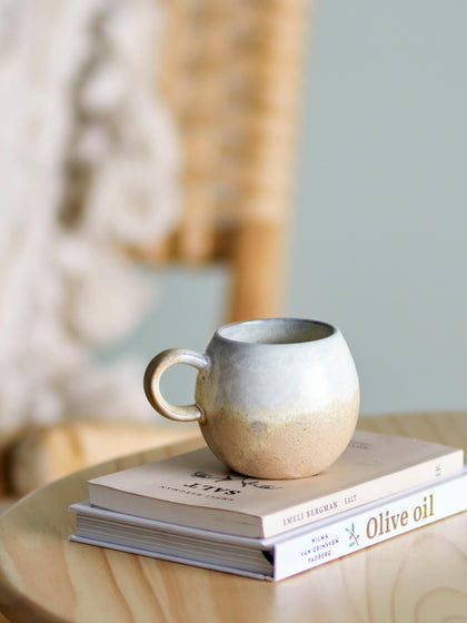 Westwing Taza Artesanal Con Esmalte Paula