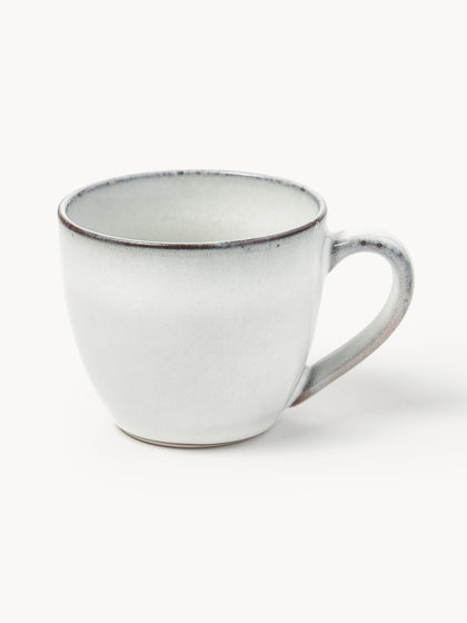 Westwing Taza Artesanal Con Platito Nordic Sand