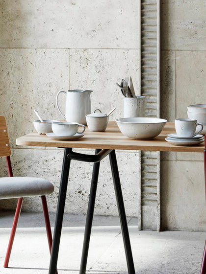 Westwing Taza Artesanal Con Platito Nordic Sand