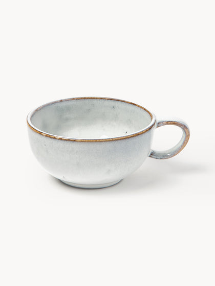 Westwing Taza Artesanal Con Platito Nordic Sand