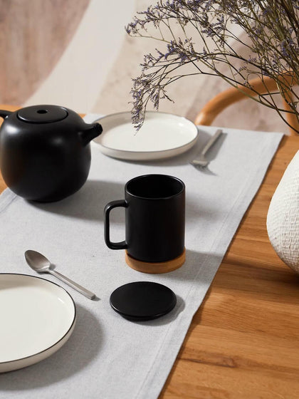 Westwing Taza Con Tapadera Y Colador Nordika