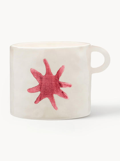 Westwing Taza grande pintada a mano Radiant Star
