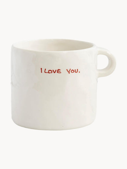 Westwing Taza pintada a mano I Love You