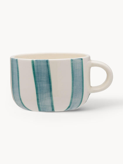 Westwing Taza Pintada A Mano Powder Striped