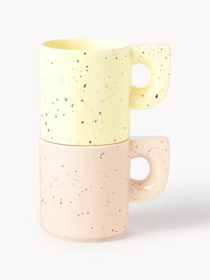 Westwing Tazas Artesanales De Porcelana Aiko 2 uds