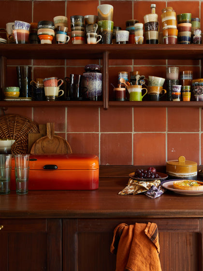 Westwing Tazas Artesanales Esmaltada 70s 6 Uds
