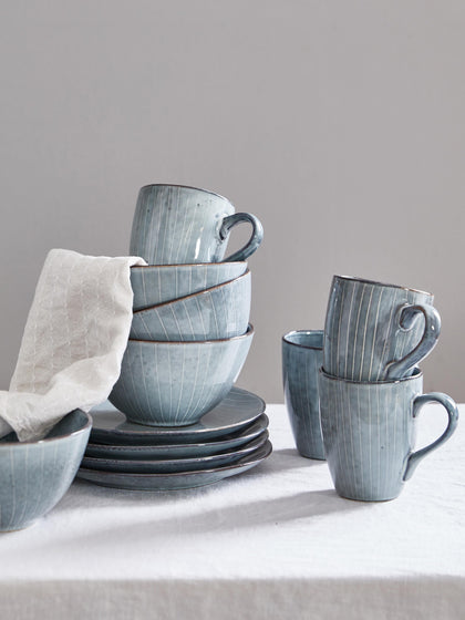 Westwing Tazas Artesanales Nordic Sea 250 ml 6 uds