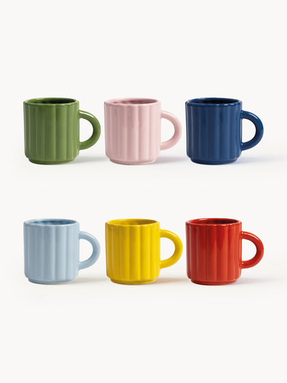 Westwing Tazas artesanales Tube 6 uds