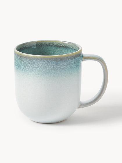 Westwing Tazas con esmalte reactivo Havana 4 uds