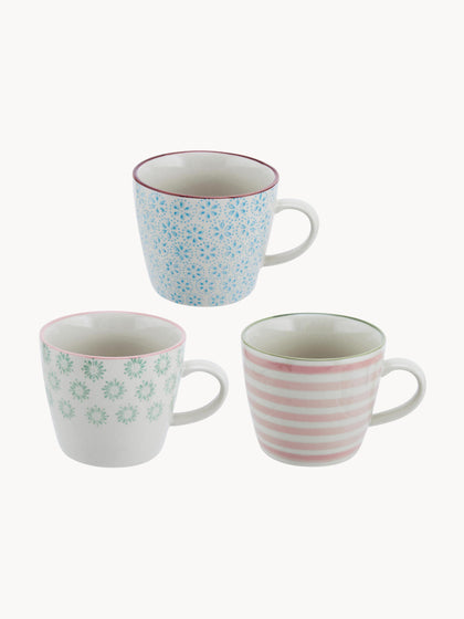 Westwing Tazas de café artesanales Patrizia 3 uds