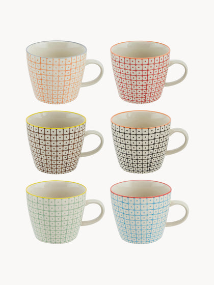 Westwing Tazas de café Carla 6 uds