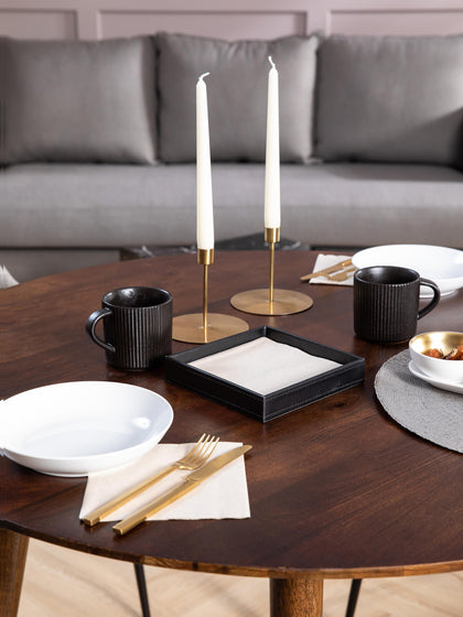 Westwing Tazas De Café Con Relieves Neri 2 uds