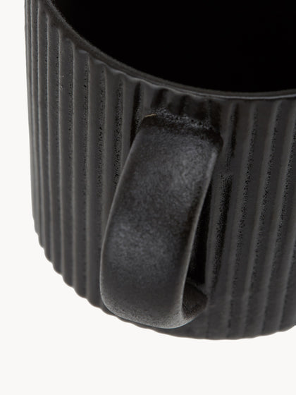 Westwing Tazas De Café Con Relieves Neri 2 uds