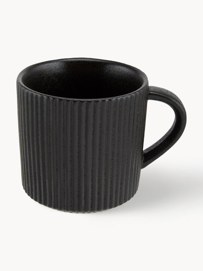 Westwing Tazas de café con relieves Neri 2 uds