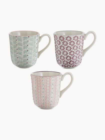Westwing Tazas de café Maya 3 uds
