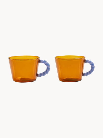 Westwing Tazas De Vidrio Borosilicato Duet 2 Uds