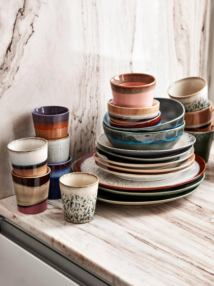 Westwing Tazas Pequeñas Artesanales 70's 4 uds