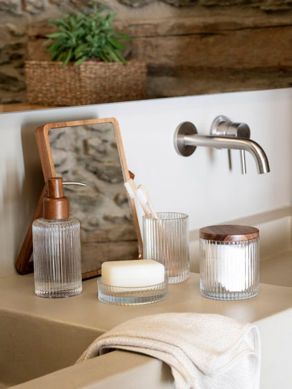 Westwing Vaso Cepillo De Dientes De Vidrio Acc