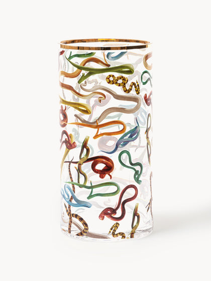 Westwing Vaso de vidrio Snakes 30 cm