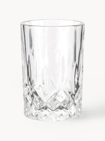 Westwing Vasos chupito con relieve Harvey 4 uds
