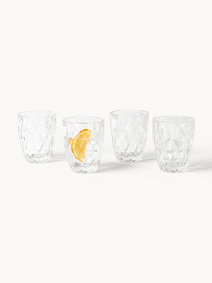 Westwing Vasos De Agua Con Relieve Colorado 4 uds