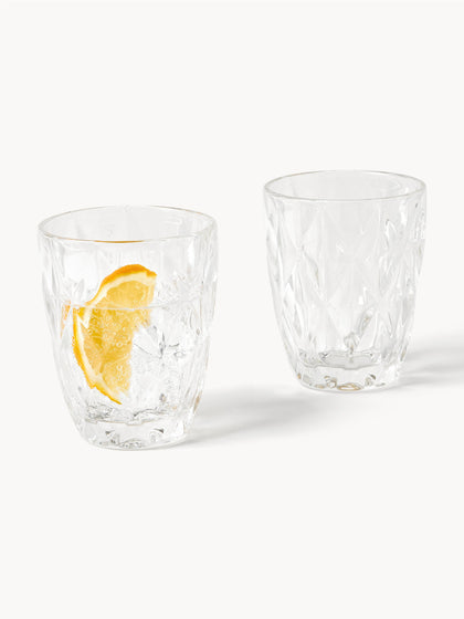 Westwing Vasos De Agua Con Relieve Colorado 4 uds