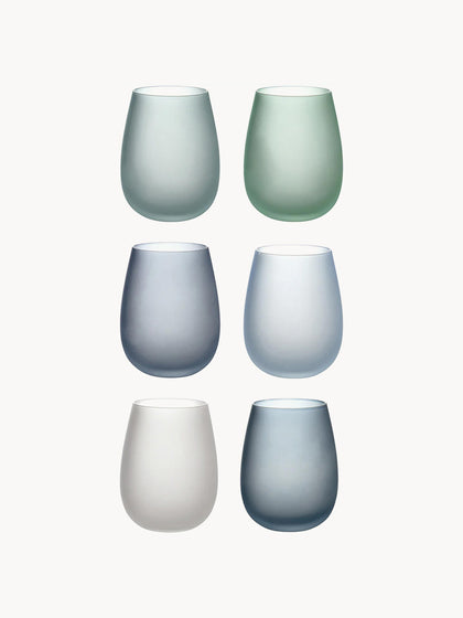 Westwing Vasos de agua Happy Hour 6 uds