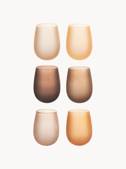 Westwing Vasos de agua Happy Hour 6 uds