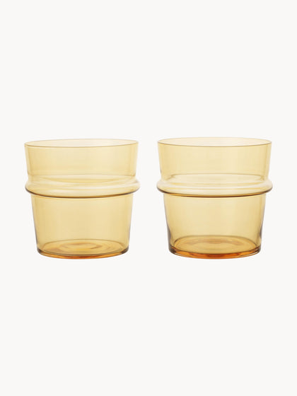 Westwing Vasos de agua soplados Boya 2 uds