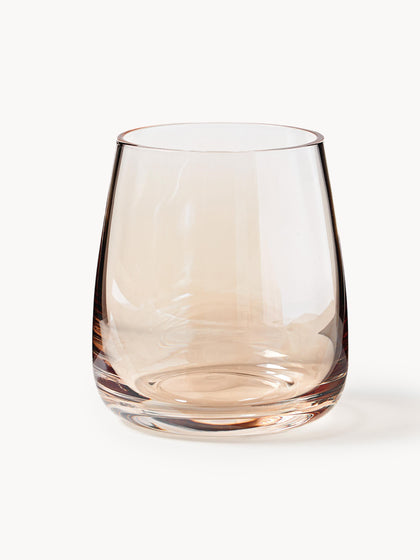 Westwing Vasos de agua soplados Ellery 4 uds