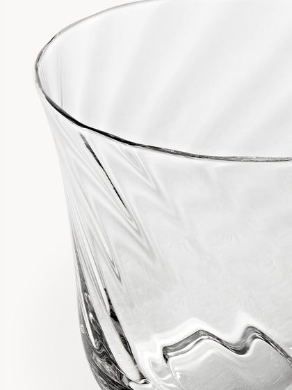 Westwing Vasos De Agua Soplados Swirl 4 uds