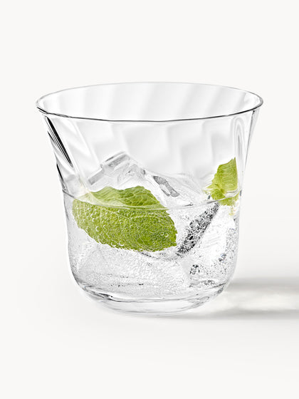 Westwing Vasos De Agua Soplados Swirl 4 uds