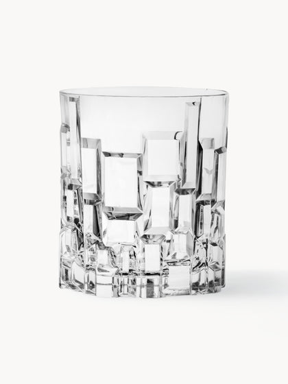 Westwing Vasos de cristal con relieve Etna 6 uds