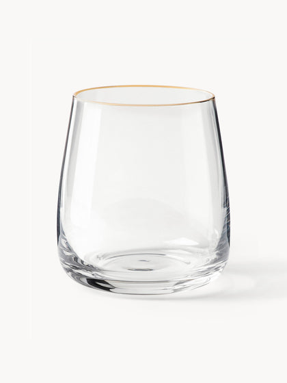 Westwing Vasos de vidrio soplados Ellery 4 uds