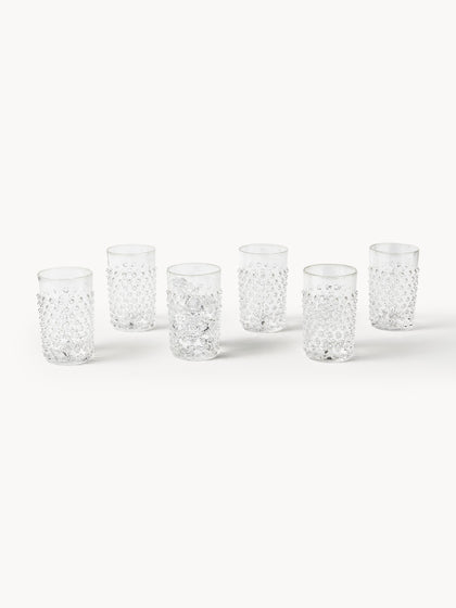 Westwing Vasos Soplados Hobnail 6 uds
